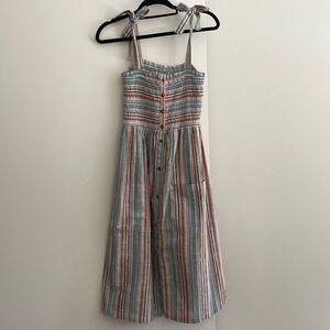 Striped Multicolor Maxi Dress